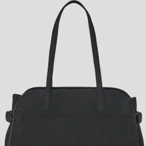 ✨️Solid Soft Satchel Handbag - A New Day™ Black: Double Shoulder Handles, Woven